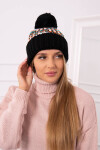 Dámská čepice Ellen s bambulí K325 černá UNI