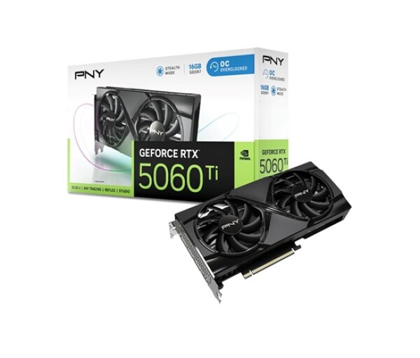 PNY VGA Nvidia GeForce RTX 5060 Ti 16GB OC, RTX 5060 Ti, 16GB GDDR7, 3xDP, 1xHDMI EDF_1096015