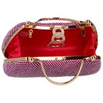 Luxusní dámská kabelka do ruky MOON Keisha, fuchsiová