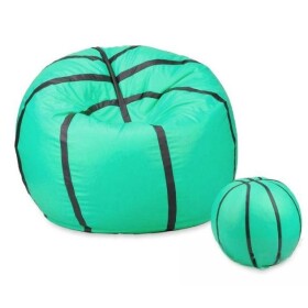 FRONTI Sedací vak - míč basketballový + taburet - mentolový