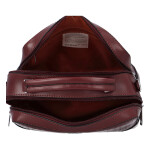 Stylová crossbody kabelka Croco Sia, vínová