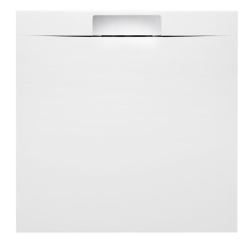 POLYSAN - KAZUKO sprchová vanička z litého mramoru, čtverec 90x90cm, bílá 40332