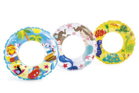 Kruh nafukovací 61cm 3 druhy v sáčku 6-10 let - Alltoys Intex