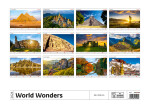 Kalendář nástěnný 2024 - World Wonders