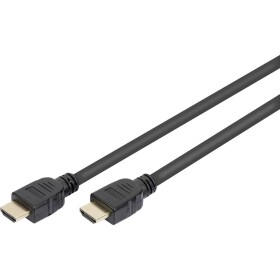 Digitus HDMI kabel Zástrčka HDMI-A, Zástrčka HDMI-A 1.00 m černá AK-330124-010-S pozlacené kontakty, Ultra HD (4K) HDMI s Ethernetem, High Speed HDMI s