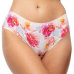 Dámské brazilky Cheekie brasil peony - JULIMEX bílá XL