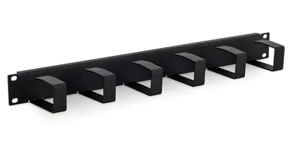 Triton RAB-VP-X21-A1 / Vyvazovací panel 19" 1U / 6x háček 70x40 mm / kovový / černá (RAB-VP-X21-A1)