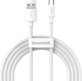 Baseus TZCAMZJ-02 Sada kabelů USB-A (M) - Micro-USB (M) 1.5 m bílá / 2 ks (TZCAMZJ-02)