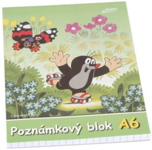 Poznámkový blok KRTEK A6, čtvereček, 50 listů