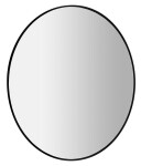 SAPHO - SHARON kulaté zrcadlo s LED podsvícením ø 80cm, černá mat 31255CI