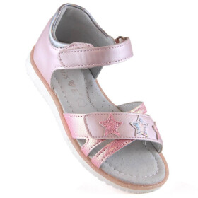 Miss❤E Jr EVE427A sandály na suchý zip růžové 29