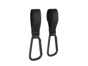 Rozbaleno - Jané Úchyty na kočárek černá / Háčky na kočárek / 2 ks / hliník / nosnost 5 kg / rozbaleno (010334G78JN.rozbaleno)
