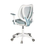 Dětská židle, výškově nastavitelná, modrá síťovina, KA-C806 BLUE