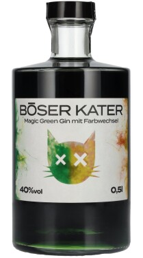 Böser Kater Magic Green Gin 0,5L, 40%