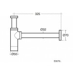 IDEAL STANDARD - Příslušenství Designový sifon, chrom E0079AA