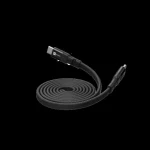 ER Power Flat Magnetic černá / Magnetický kabel / plochý / USB-C/USB-C / PD 100W / 1,5m (ERPW2CFM-BK)