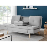 Trojmístná pohovka, šedá, látka, ASB-4720 SIL2