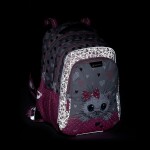 Bagmaster LUMI 22 A školní batoh - bílá kočka s mašlí