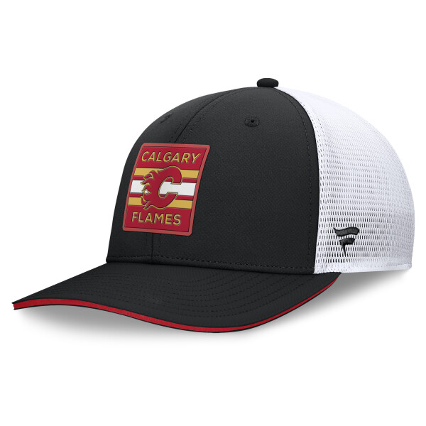 Fanatics Pánská kšiltovka Calgary Flames NHL Authentic Pro A/Cap Structured Mid-Crown Adj Cap