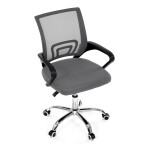 Dětská židle, výškově nastavitelná, šedá síťovina, KA-L103 GREY