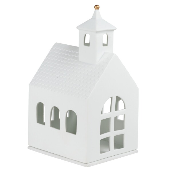 Räder Porcelánový svícen domeček Great Chapel, bílá barva, porcelán