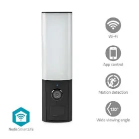 Nedis WIFICOL10CBK / Chytrá venkovní kamera / Wi-Fi / SmartLife / Full HD 1080p / IP65 / microSD (WIFICOL10CBK)