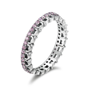 ELENYS Royal Fashion prsten Korunka Pink Velikost: 6 (EU: 51-53)