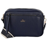 Stylová dámská koženková crossbody kabelka Aliana, tmavě modrá