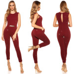 Sexy KouCla PaRtY TimE Glitter Jumpsuit barva ochre velikost XS