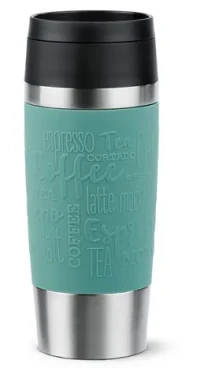 Emsa TRAVEL MUG Classic petrolová / Cestovní termohrnek / 0,36 l / nerezová ocel (N2021000)