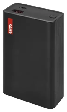 EMOS PWB NTBF20 černá / Powerbanka / 20 000 mAh / 65W PD / 1× USB-C / 1× USB-A (1613056000)