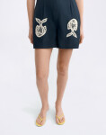 Thinking MU Navy Fish Patch Roberta Jumpsuit BLUE XS