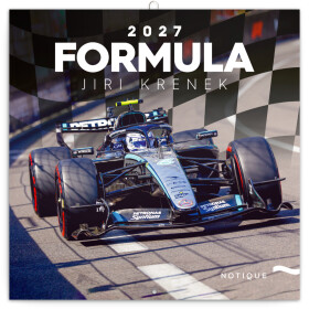 Kalendář 2027 poznámkový: Formule - Jiří Křenek, 30 × 30 cm (západní kalendarium)