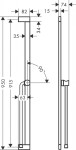 HANSGROHE - Unica Sprchová tyč 95 cm, se sprchovou hadicí, chrom 24403000