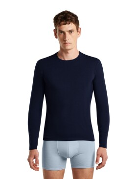 Pánské merino triko dlouhý rukáv ICEBREAKER Mens Anatomica LS Crewe, Midnight Navy velikost: XL