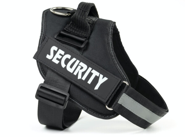 Security bezpečný postroj pro psa | 51 – 115 cm Barva: Černá, Obvod hrudníku: 51 - 66 cm