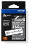 Brother HSE-261E / Smrštitelná bužírka / černý tisk / bílý podklad / šířka 31 mm / 1,5 m (HSE261E)