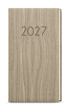 Týdenní diář 2027 Baloušek Jakub Wood kapesní světle hnědá