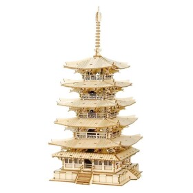 Robotime Rolife 3D Dřevěná Pagoda TGN02 275 ks