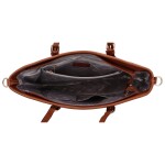 Trendová dámská koženková kabelka přes rameno Laila, vínová