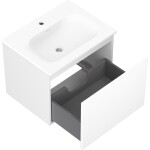 MEXEN/S - Orio koupelnová skříňka 60 cm s umyvadlem Vela, 1 šuplík, bílá mat 91A10-06047-1-BF01-W23M01