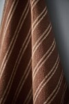 IB LAURSEN Utěrka Ernst Dark Brown, hnědá barva, textil