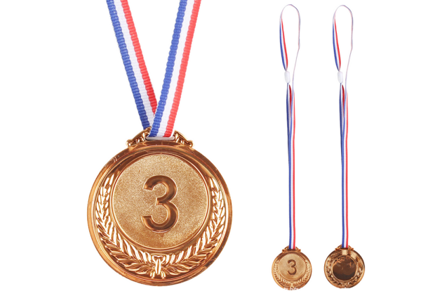 Mamido Bronzová medaile za třetí místo zinková 6,5 cm