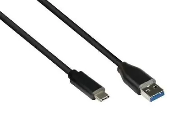 Good Connections USB-A - USB-C černá / Kabel / USB 3.2 Gen 1 / 3 m / 5 Gbit/s (GC-M0129)