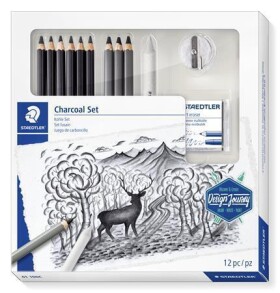 Staedtler Lumograph Design Journey sada uhlové tužky s pryží a