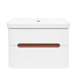 Koupelnová skříňka s umyvadlem SAT Fusion 77,5x53x45 cm bílá matná mat SATFUSION280WMW SATFUSION280WMW