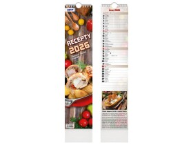Nástěnný kalendář vázankový/kravata 2026 MFP - Recepty