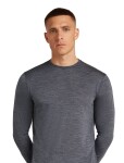Pánské merino tričko s dlouhým rukávem ICEBREAKER Mens 125 Cool-Lite Sphere III LS Tee, Midnight Navy Heather velikost: L