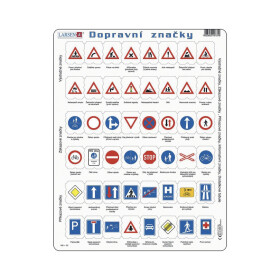 Puzzle Dopravní značky 48 dílků - Larsen