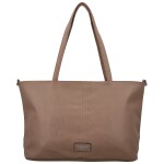 Trendy dámská koženková kabelka na rameno Coveri Longi, khaki